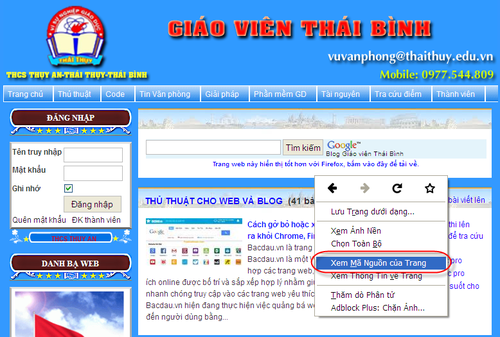 Cách lấy code trang web người khác về làm trang web của mình - Giáo ...